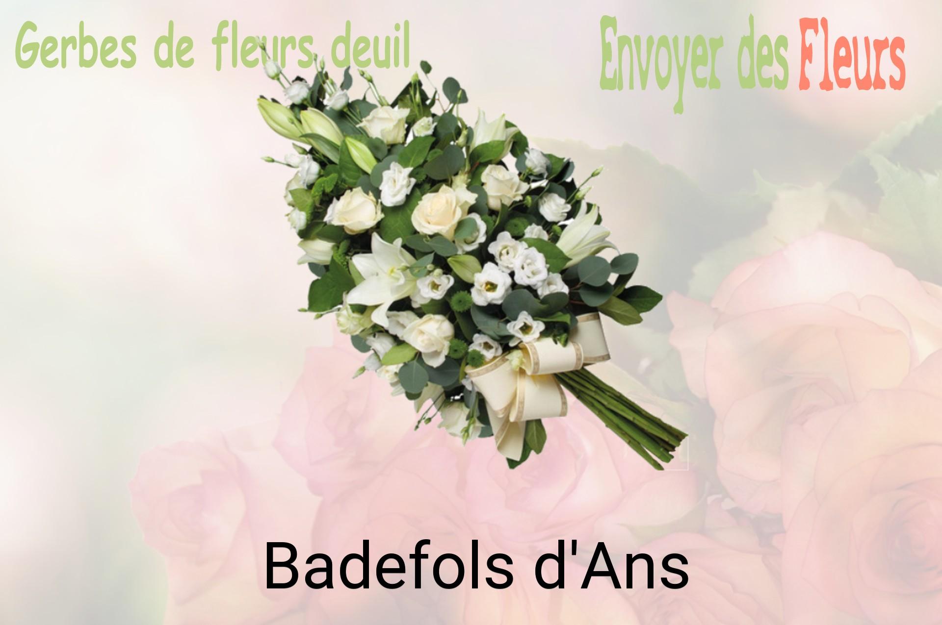 Gerbe de fleurs de deuil livrée à Badefols-d'Ans